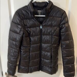 Aqua womens Black Puffer Jacket